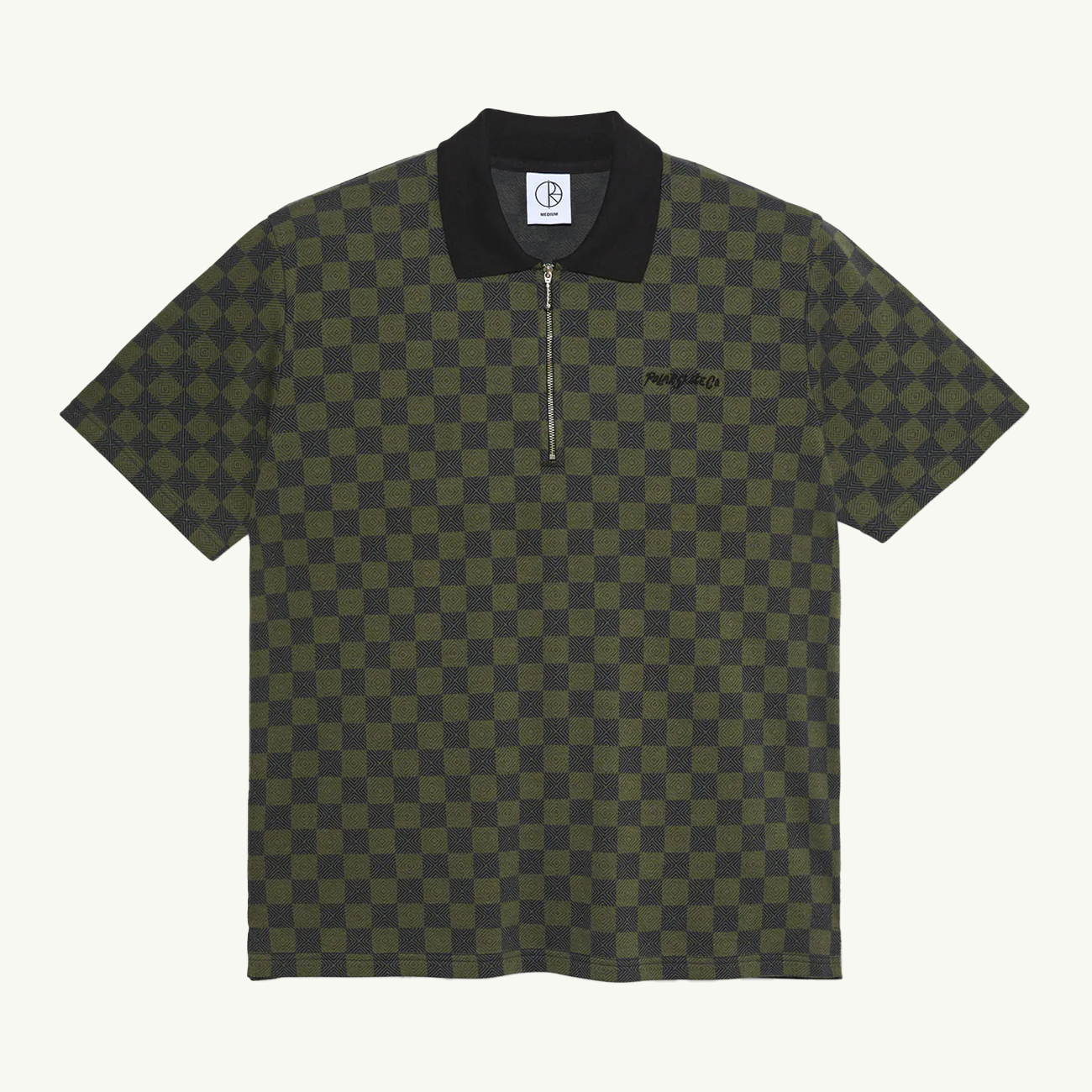 Jacques Polo Shirt - Checkered Black/Green