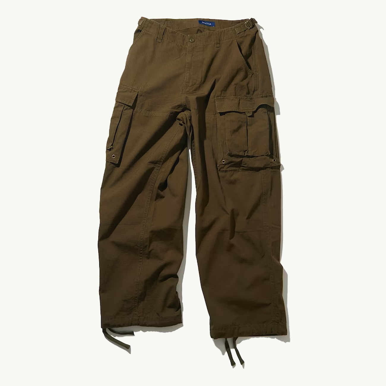 Straight Fit Cargo Pants - Khaki