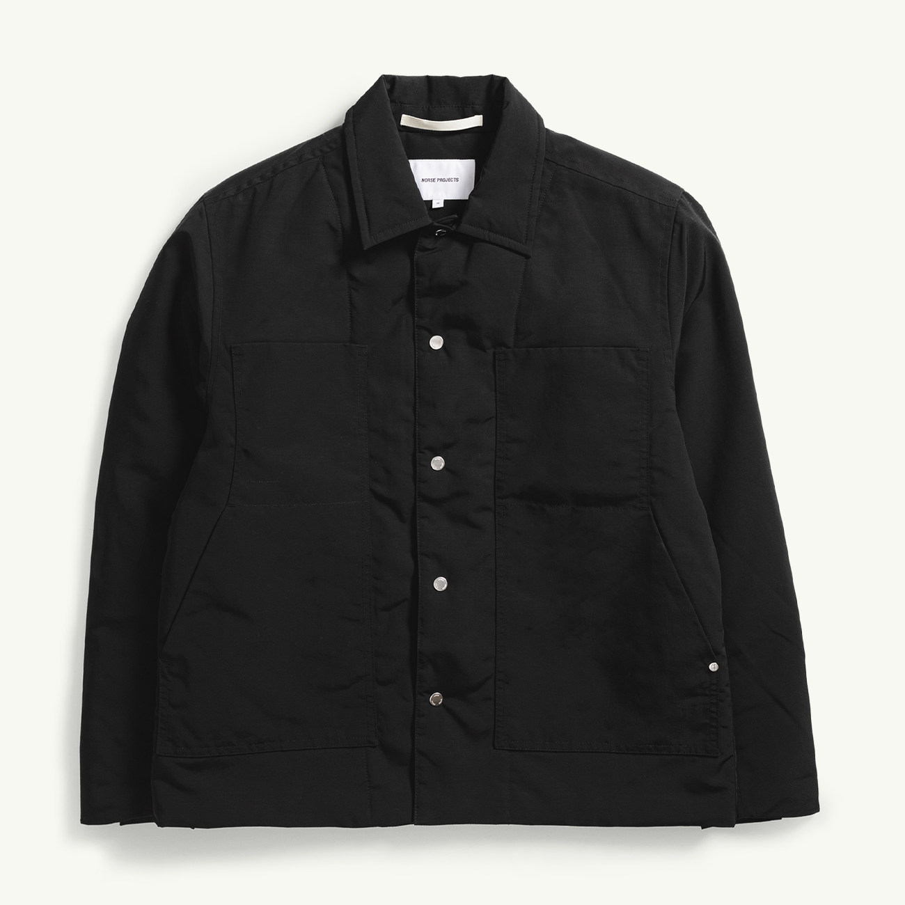 Pelle Waxed Nylon Insulated Jacket - Black