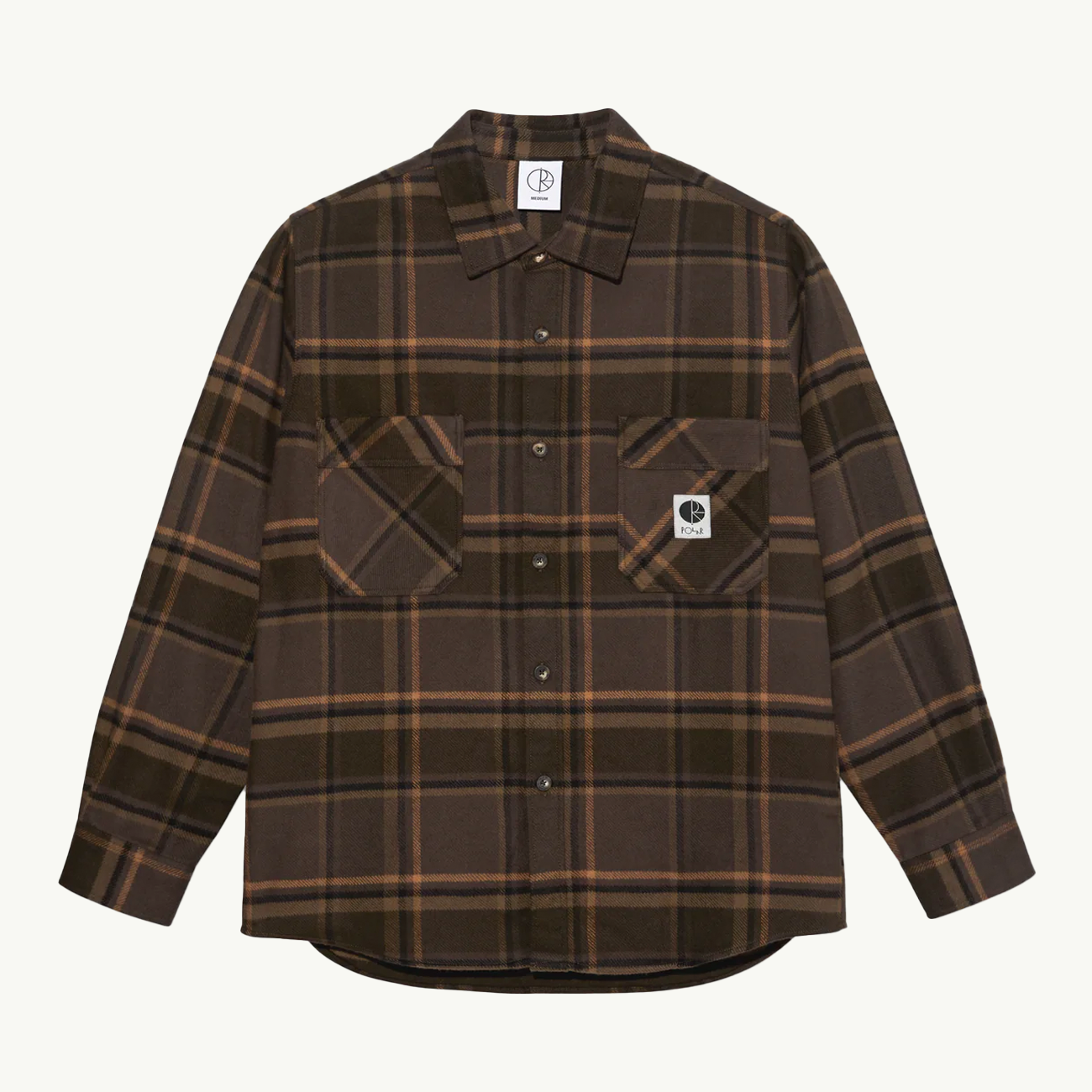 Mike LS Flannel Shirt - Brown/Mauve