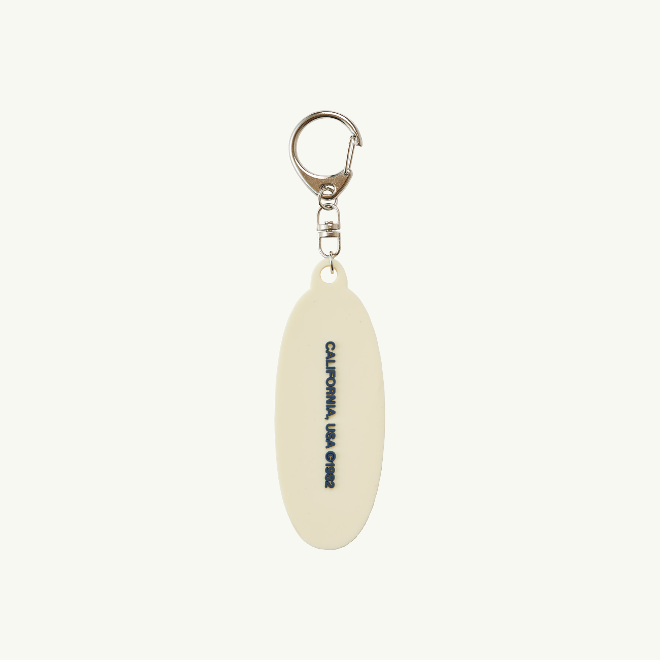 Oval Key Ring - Off White