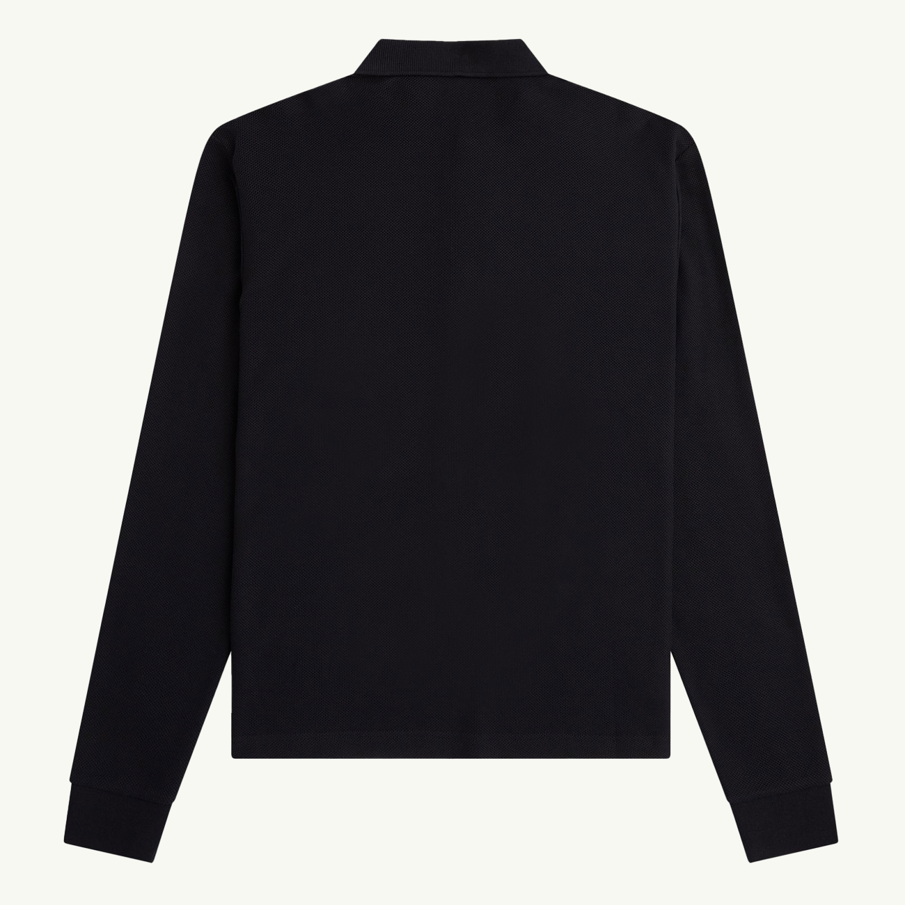 Honeycomb Texture Polo Shirt - Black