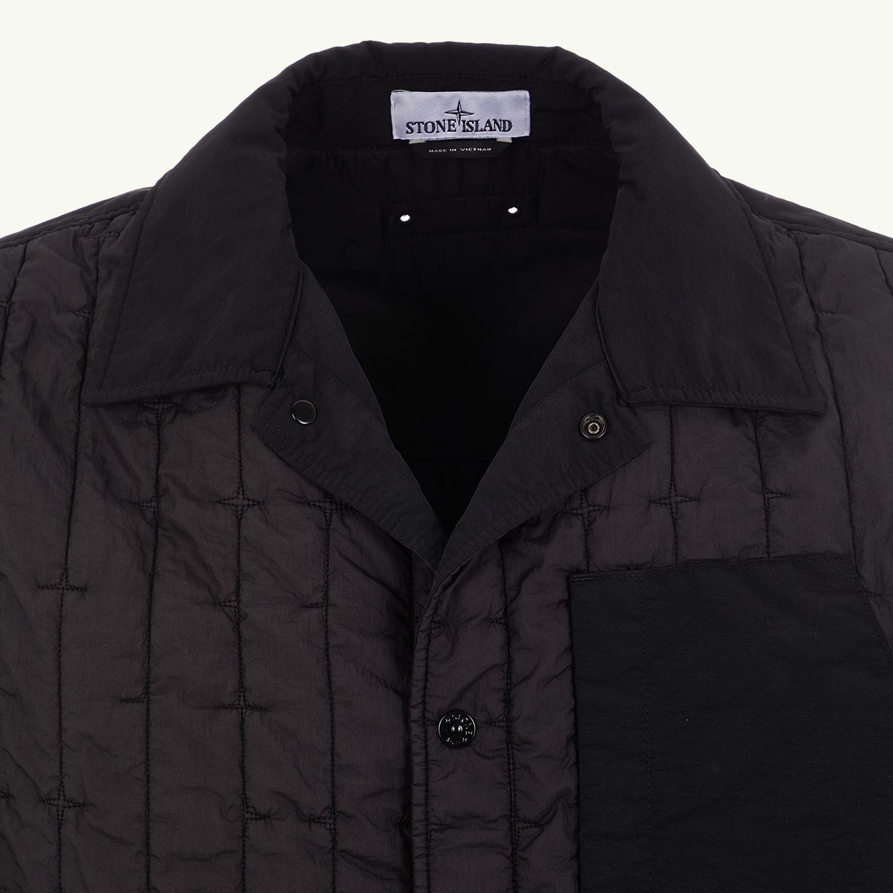 Jacket Patch Quilted Nylon Primaloft - Black 2980
