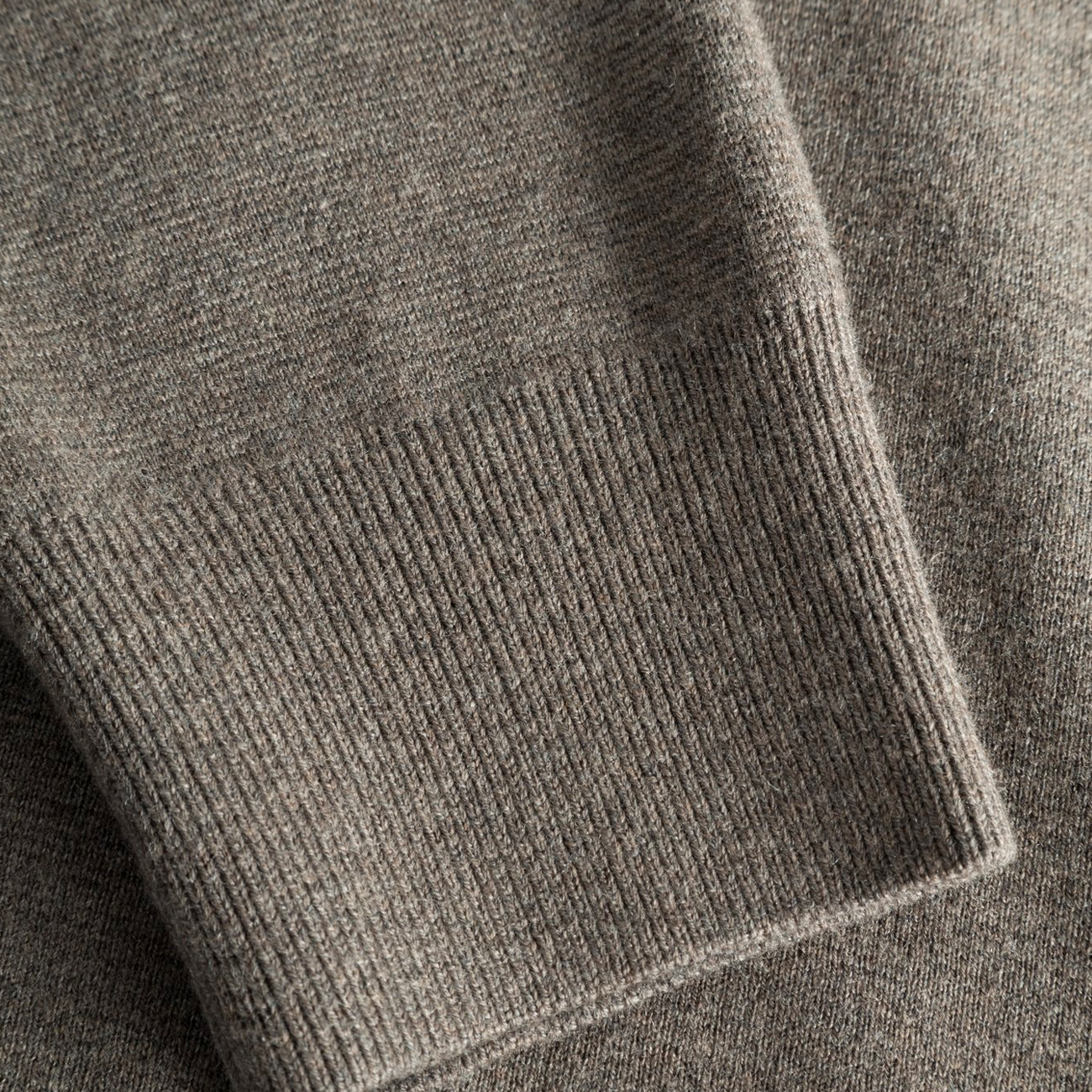 Kian Merino Cotton Milano Polo - Warm Grey