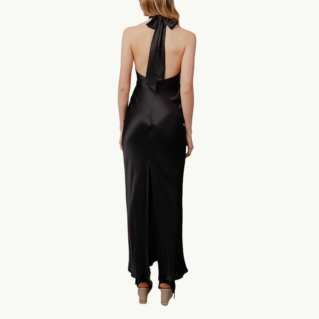 By Your Side Dress Silk - Black