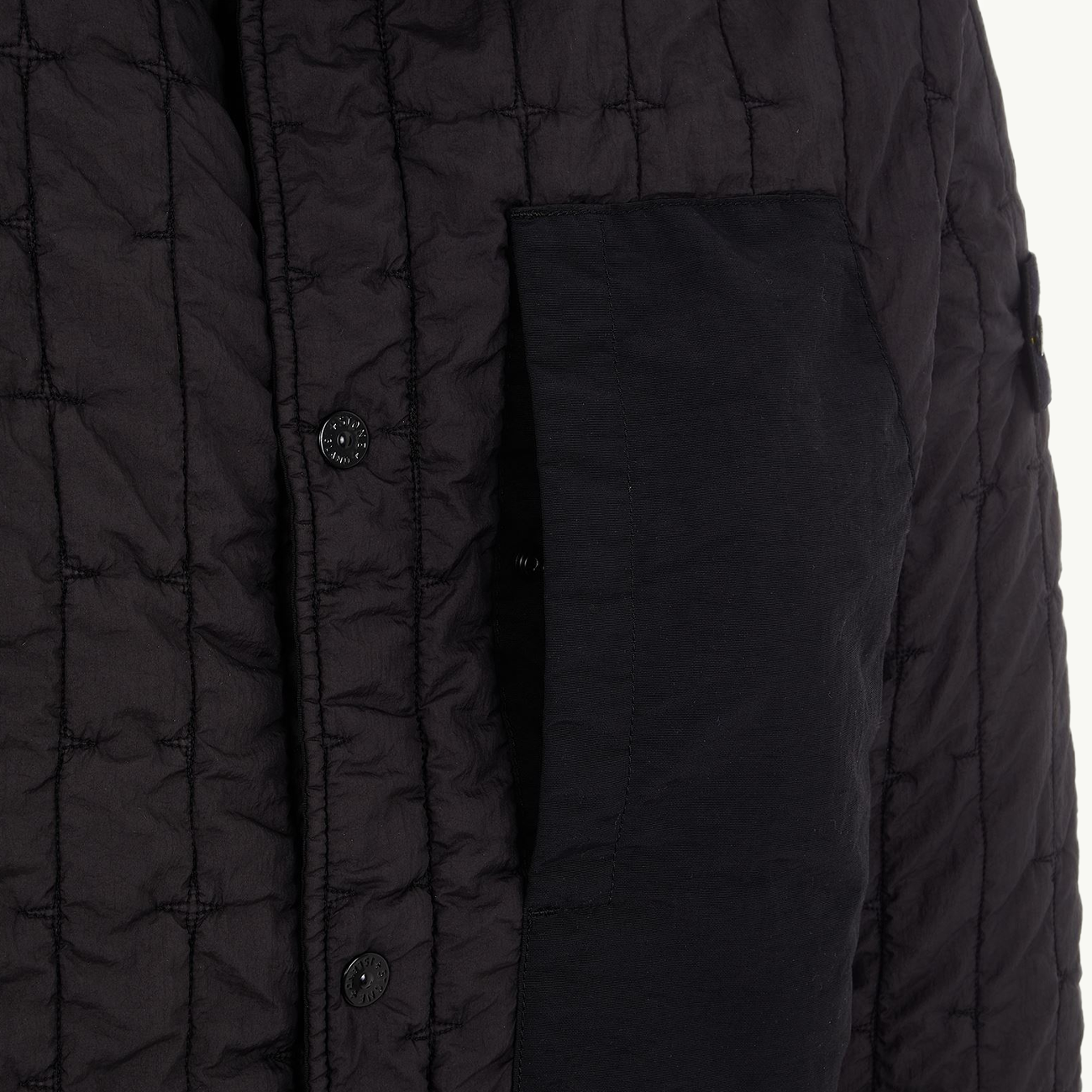Jacket Patch Quilted Nylon Primaloft - Black 2980