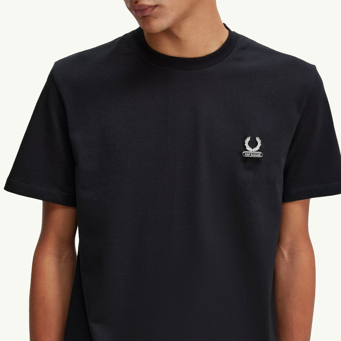 Raf Simons X FP Enamel Pin Tshirt - Black