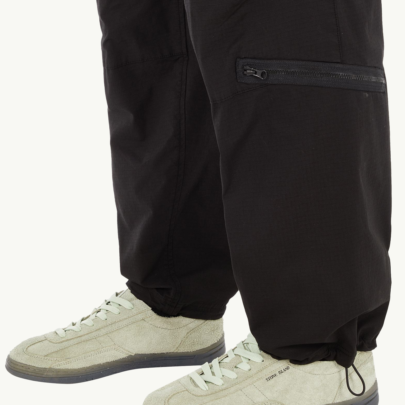 Pants Patch Comfort Double Zip - Black 2980