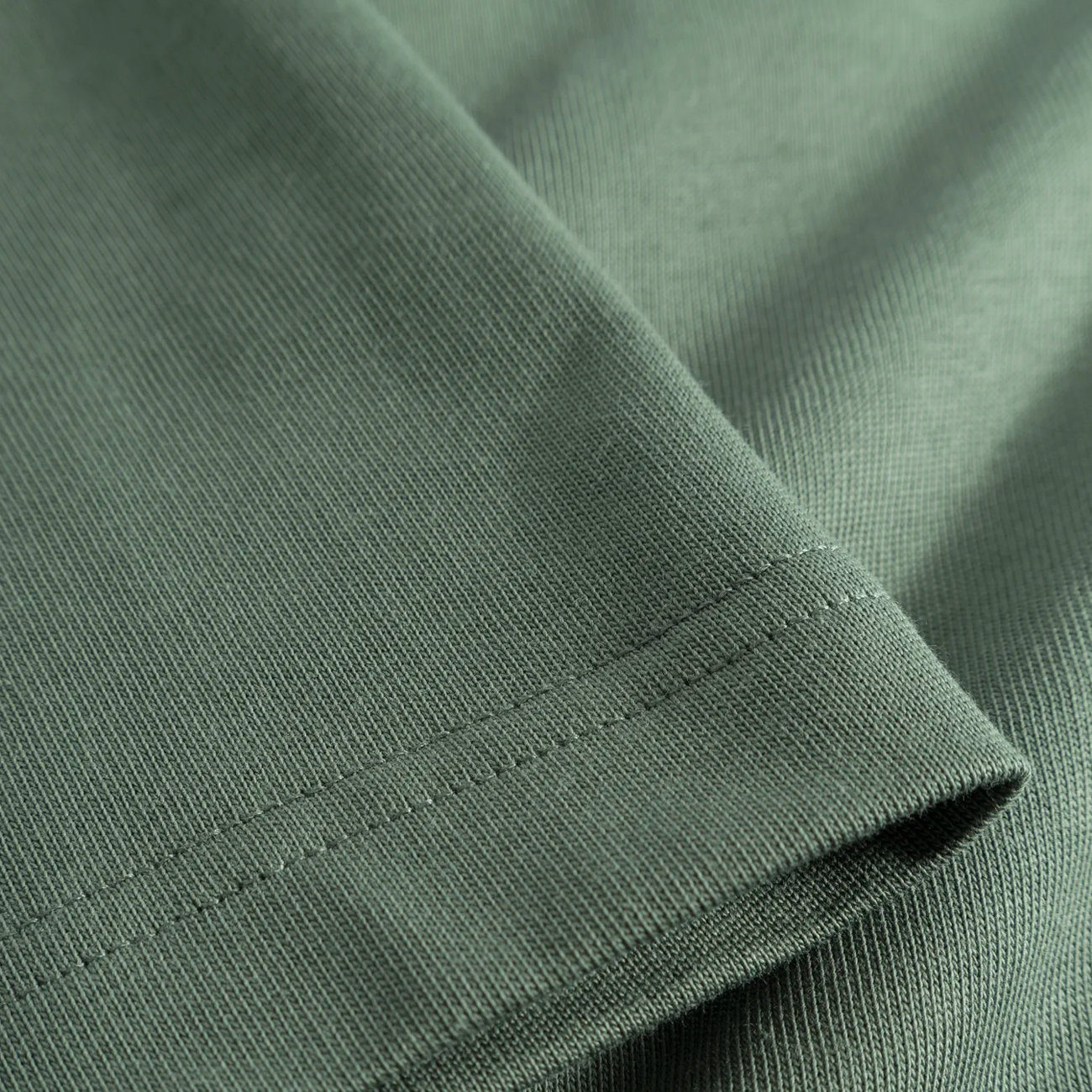 Simon Loose Organic Heavy Jersey Large 'N' T-Shirt - Spruce Green