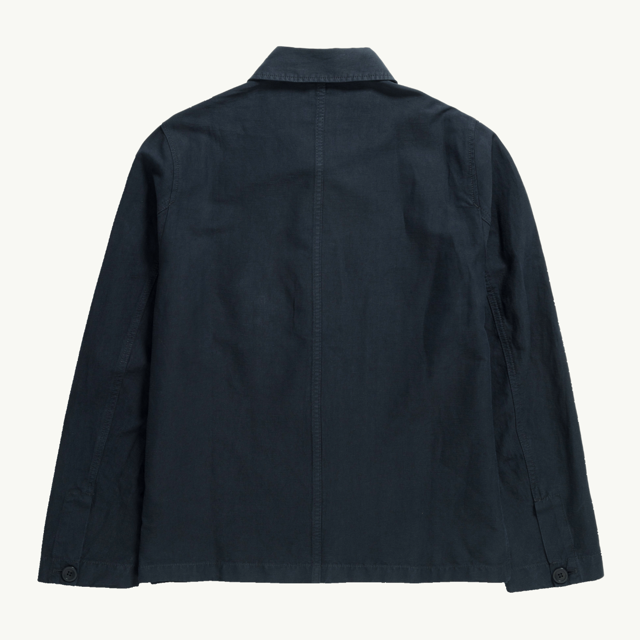 Tyge Cotton Linen Overshirt - Dark Navy