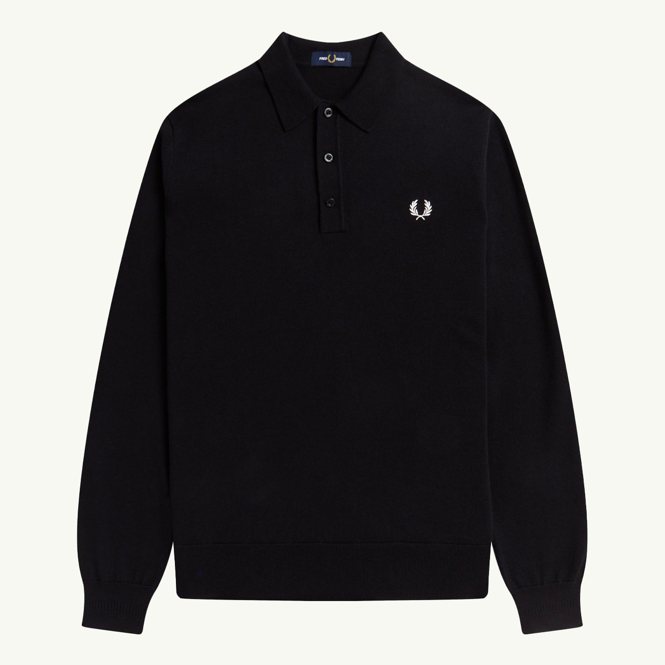 Classic Knitted LS Shirt - Black