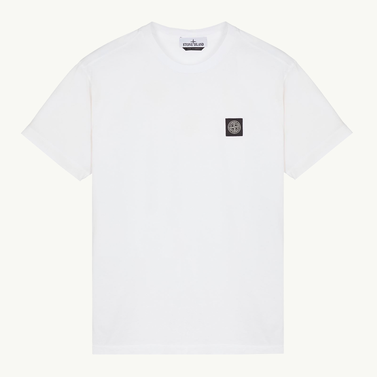 T-Shirt SS Compass Patch - White 0178
