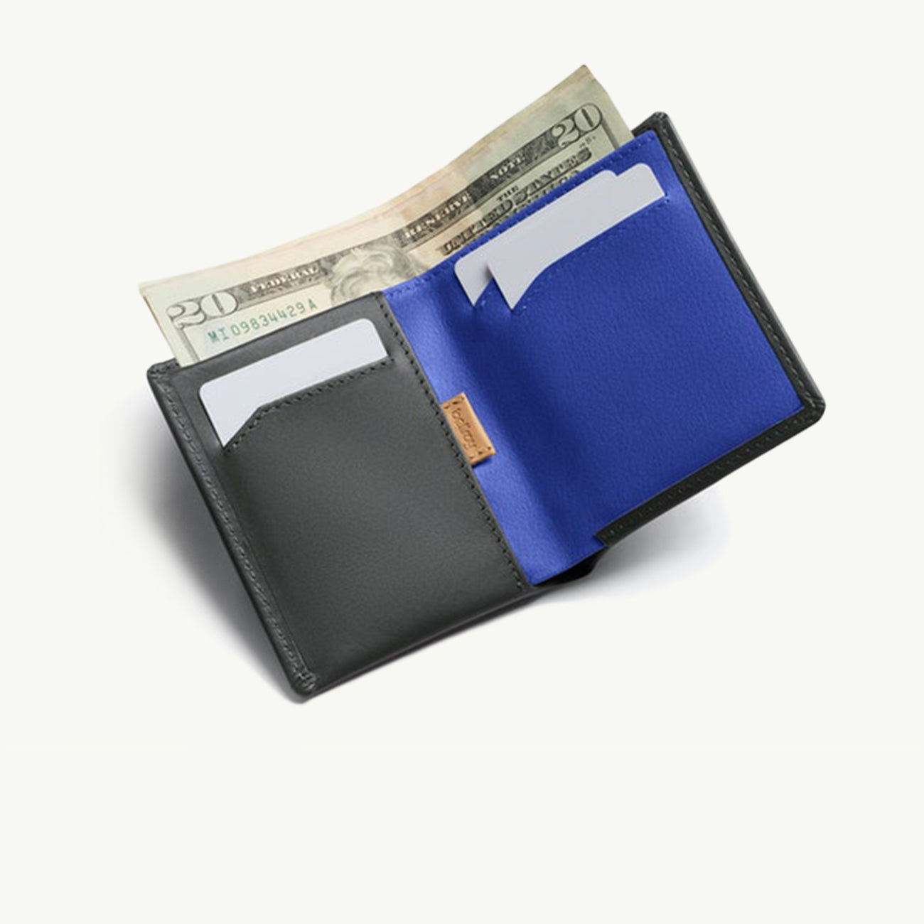 Note Sleeve Wallet - Charcoal/Cobalt