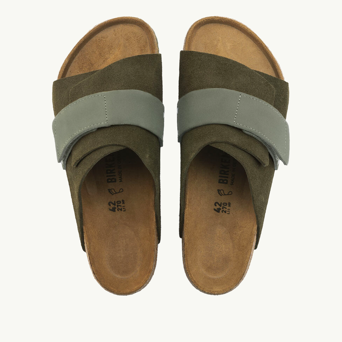 Kyoto Suede Leather Regular - Thyme