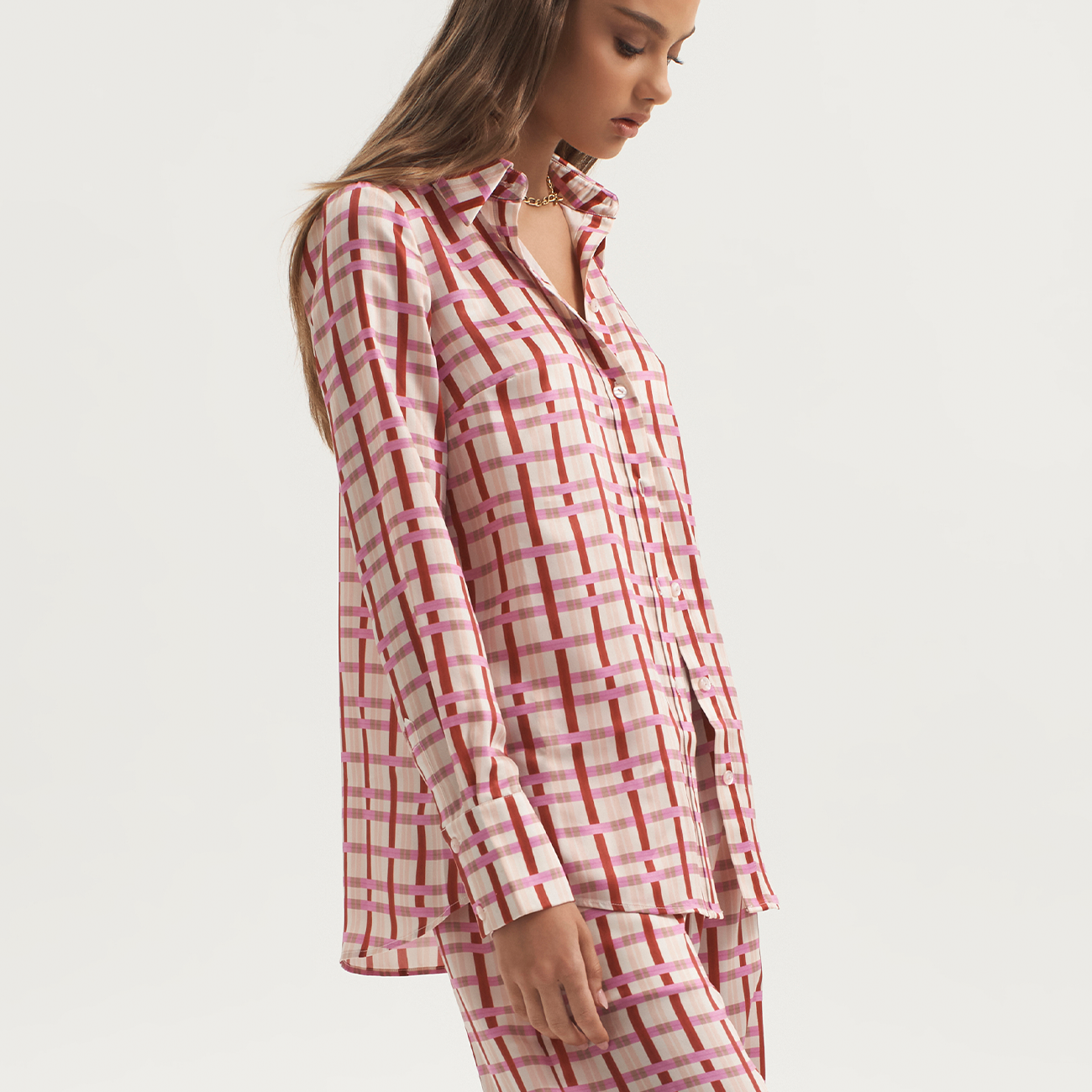 Izzy Relaxed Shirt - Checker