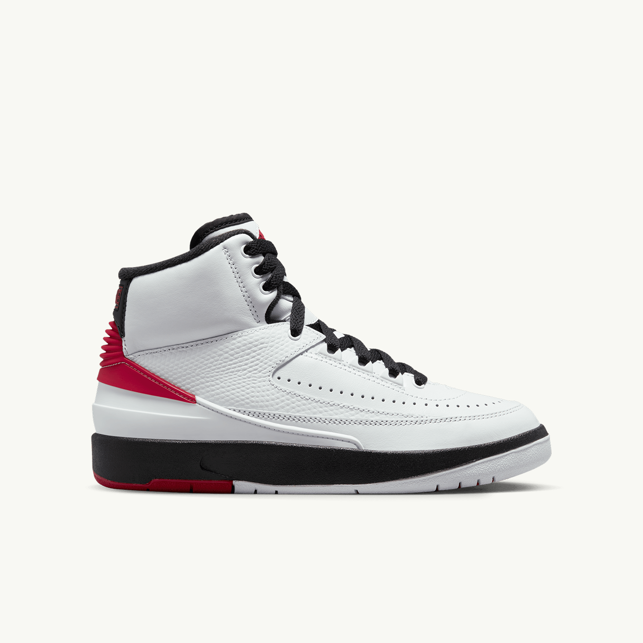 Area 51 Air Jordan 2 Retro Grade School White Varsity Red Black