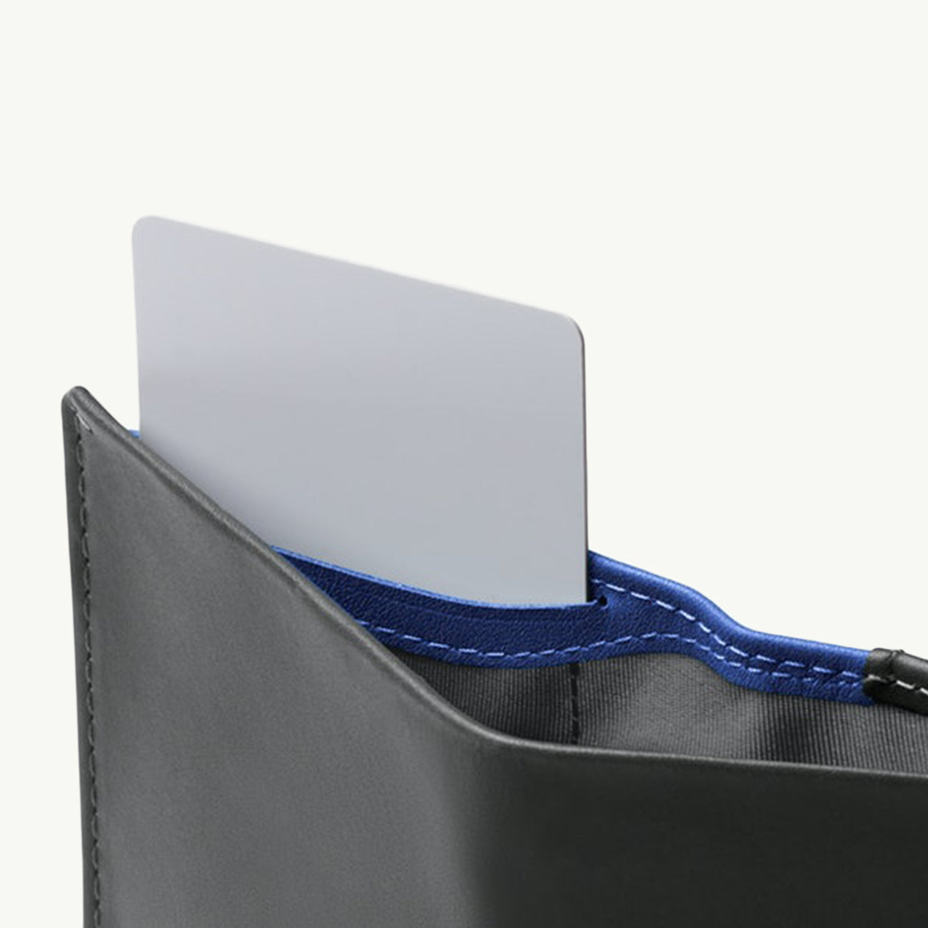 Note Sleeve Wallet - Charcoal/Cobalt