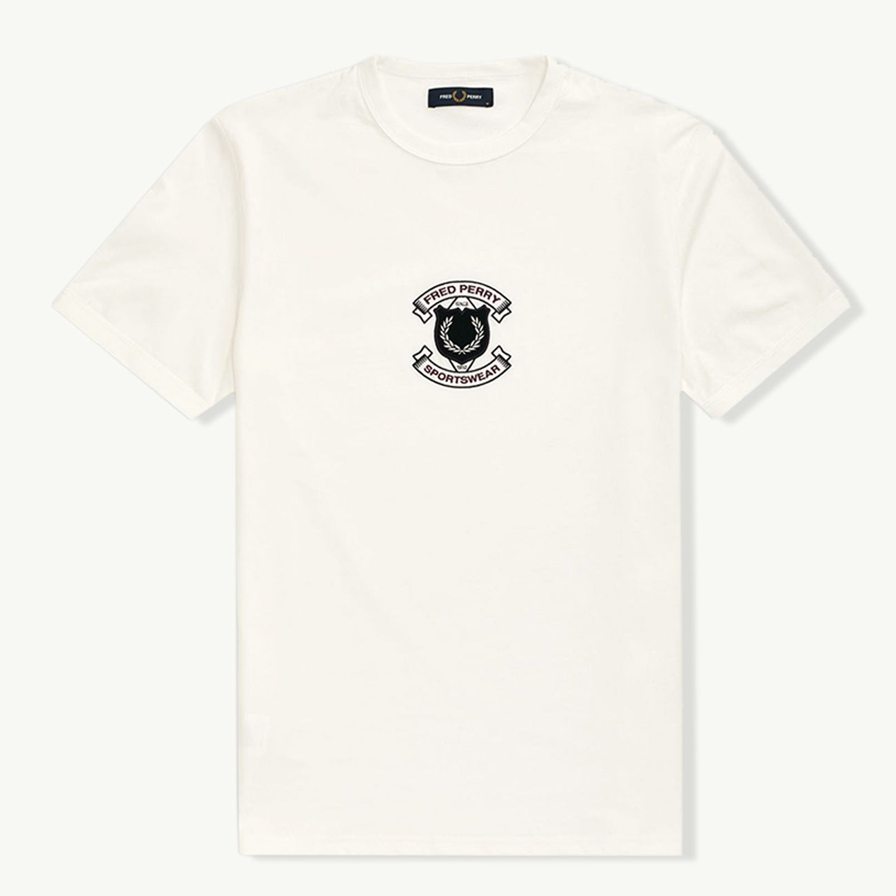 Embroidered Shield T-Shirt - Snow White