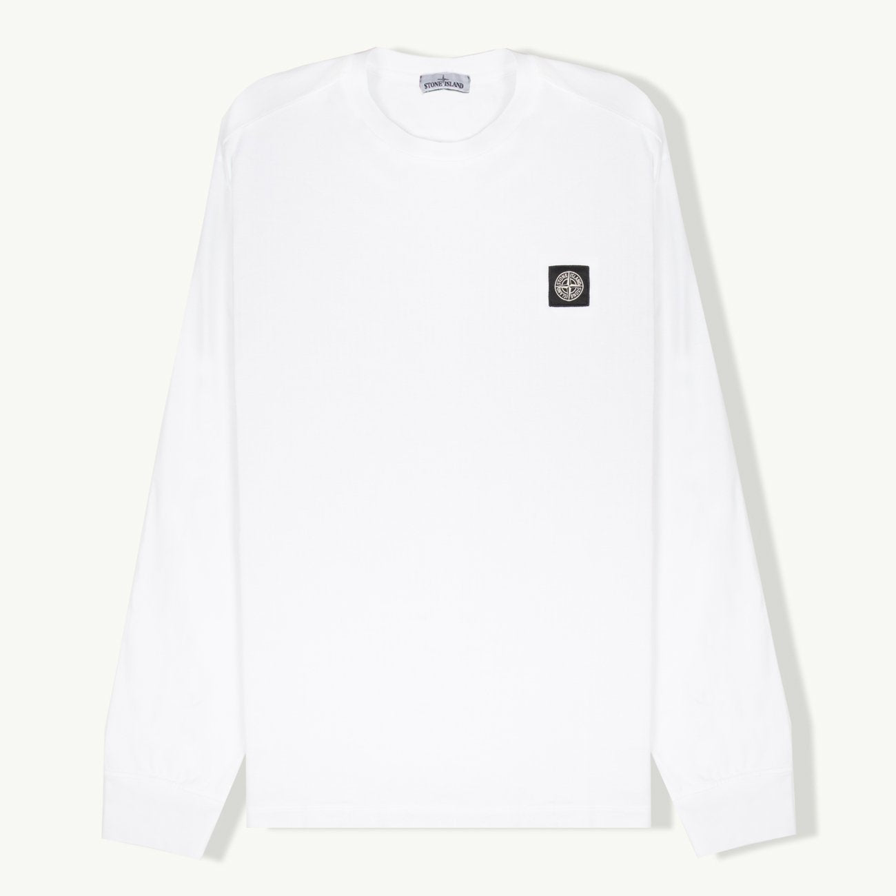 T-Shirt LS Stone Island Logo - White