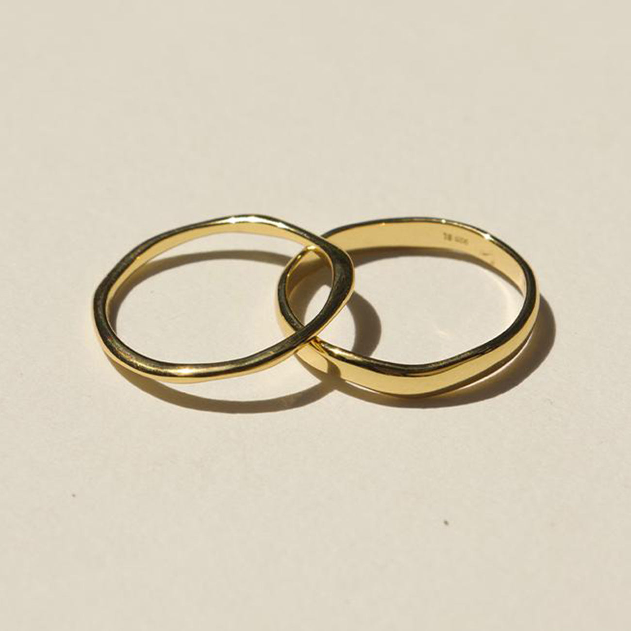 925 Organica Ring Slim - Gold