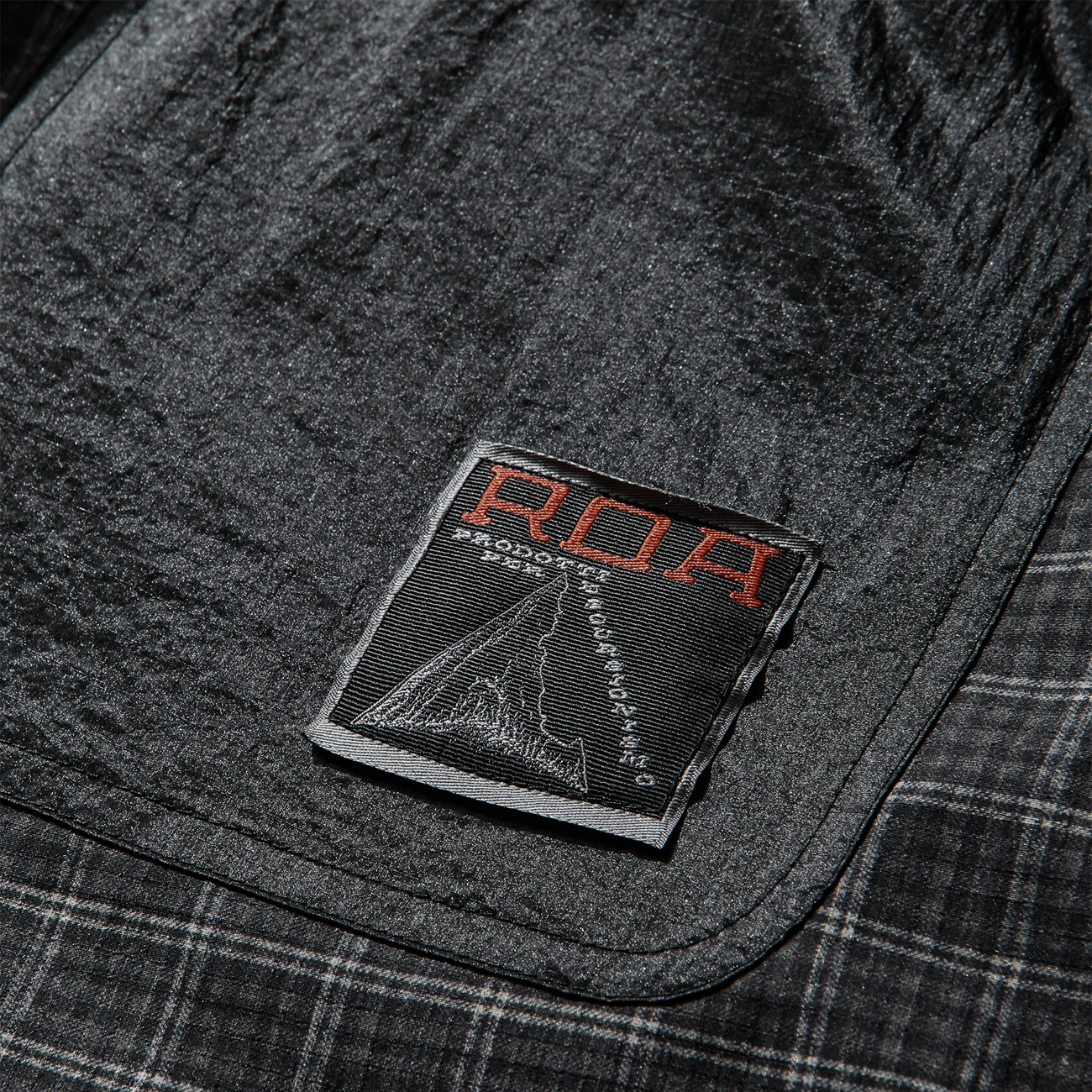 Aair Floweave Printed Check Pants - Anthracite