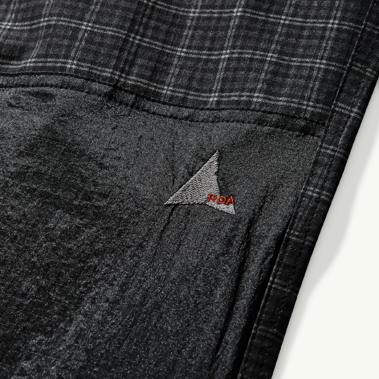 Aair Floweave Printed Check Pants - Anthracite