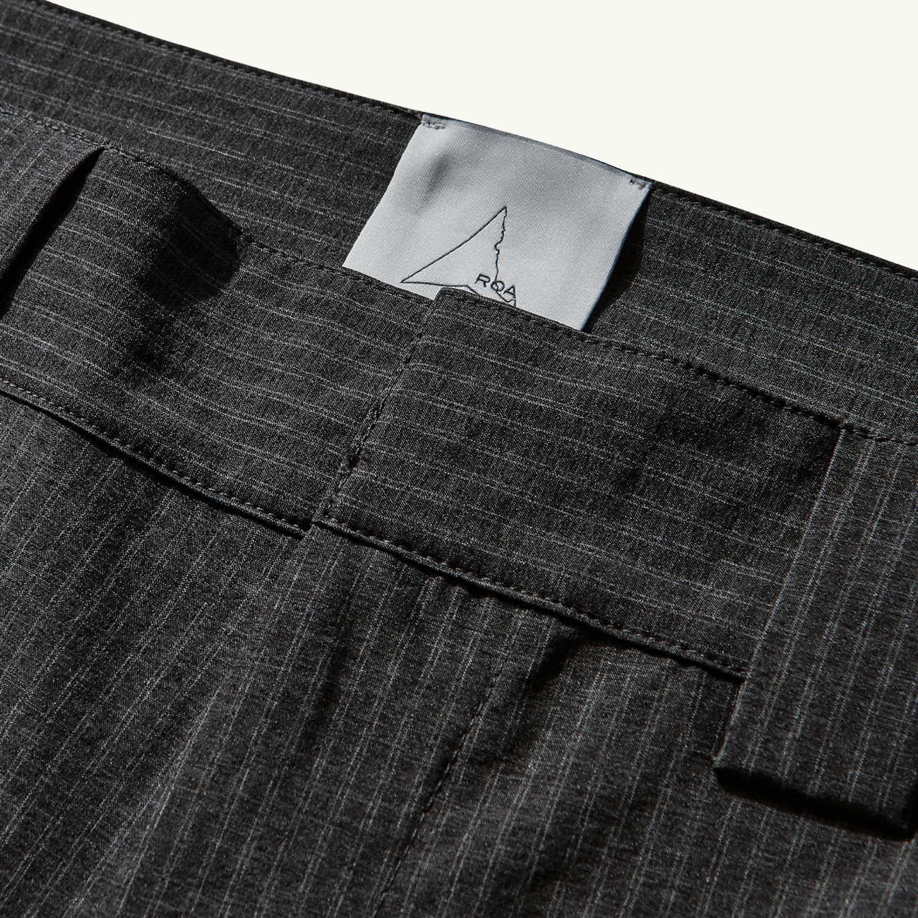 Numb Pinstriped Packable Pants - Black