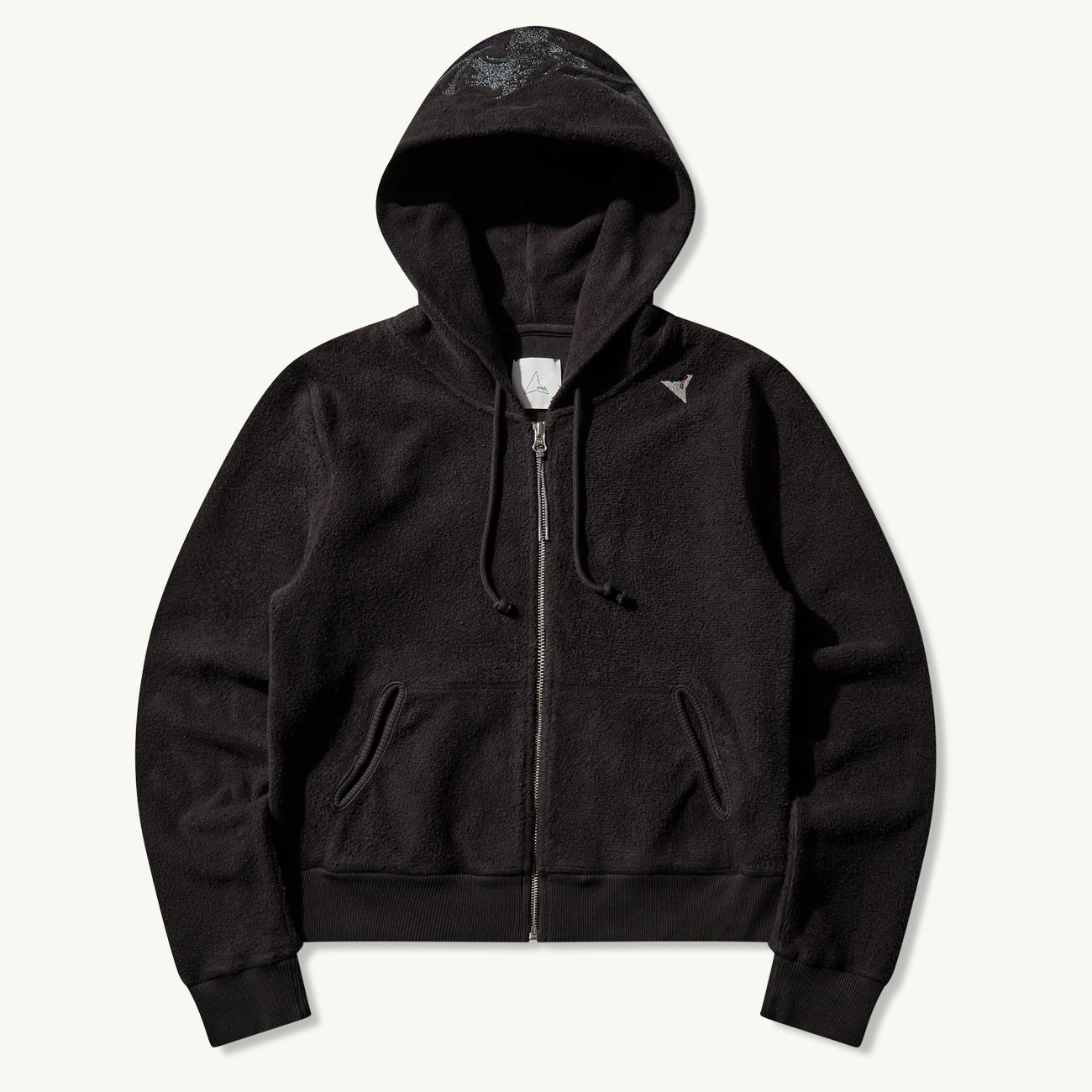 Guniy Inside Out Zip-Up Baby Hoodie - Washed Black