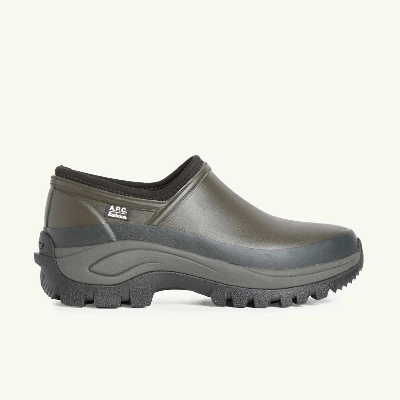 Barbour x A.P.C. Clog - Dark Sage
