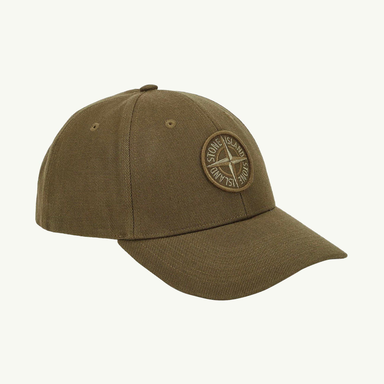 Cap Embroidered Compass Patch - Olive Green 5879