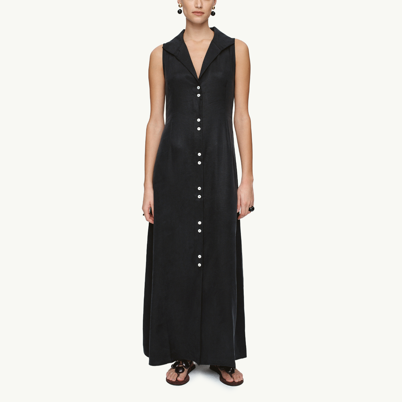 Foundations Sleeveless Dress - Black