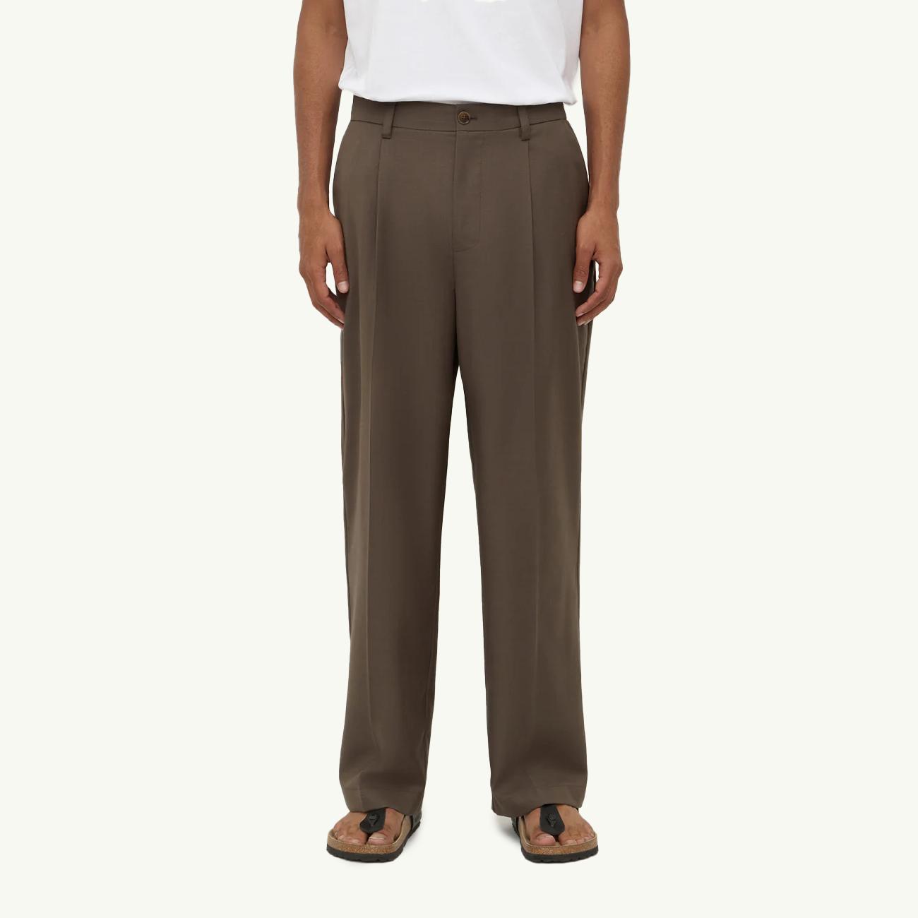 Ari Tailored Pant - Ganache Marle