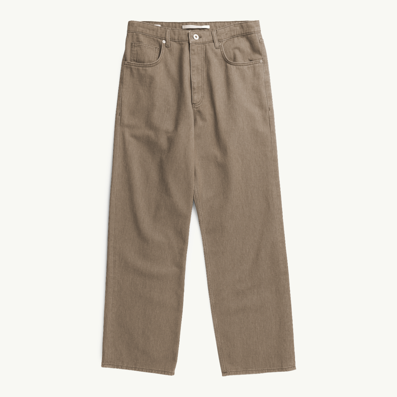 Korshavn Relaxed 5 Pocket Resist Dyed Twill - Walnut