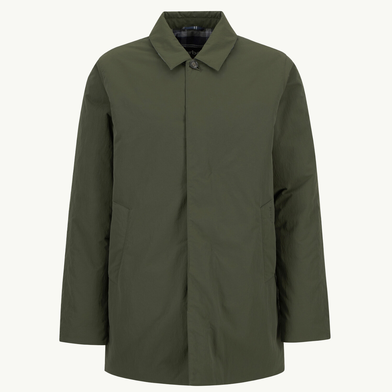 Wadded Lorden Showerproof Mac - Olive