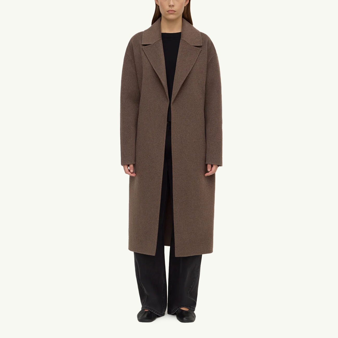 Ivy Wool Coat - Cocoa Marle