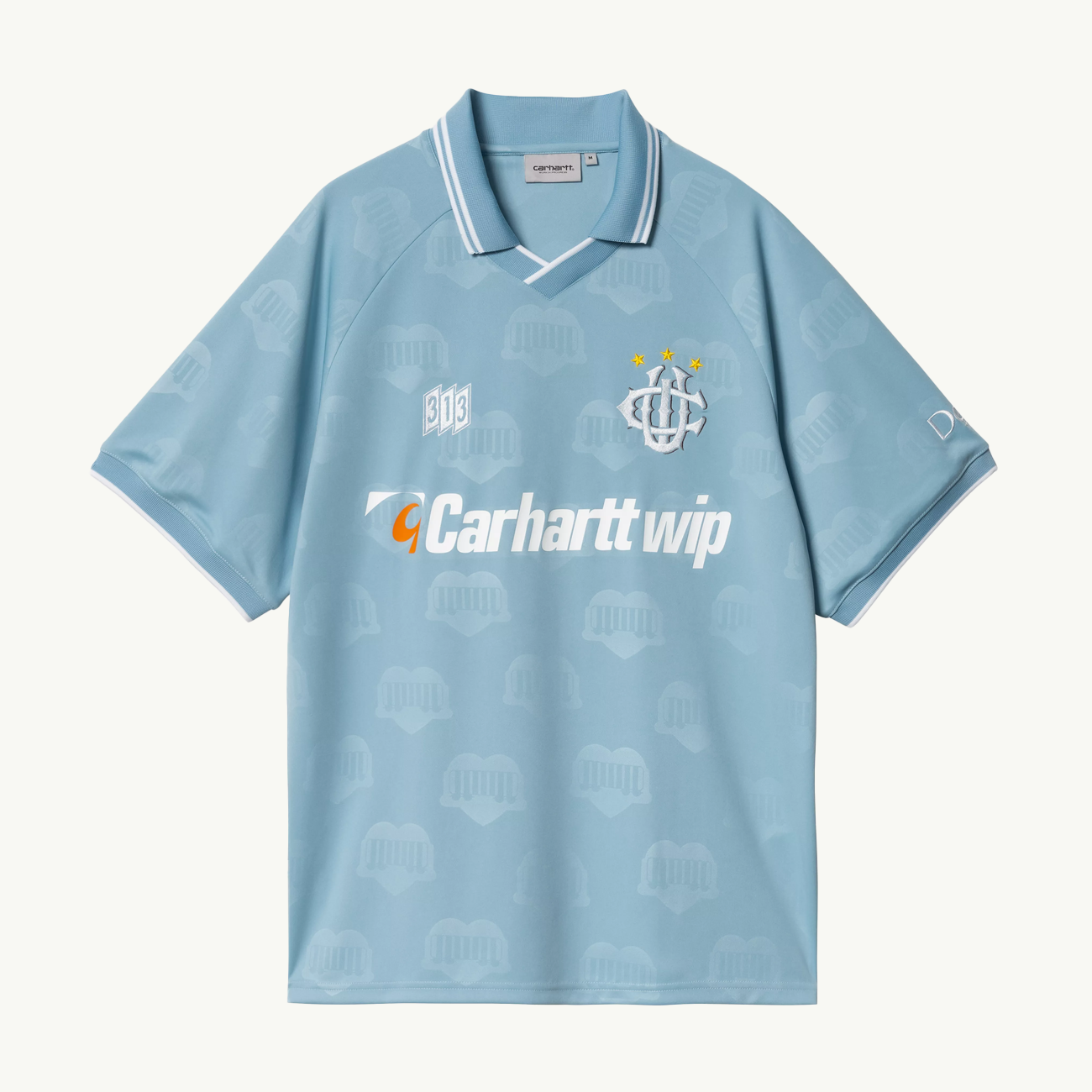 Hartt Football T-Shirt SS - Heart Train Jacquard/Bluebird