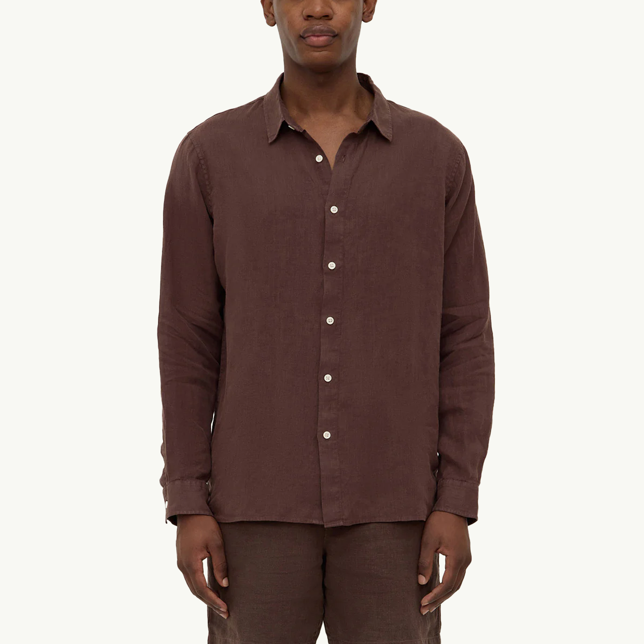 Everyday Men's Linen Shirt - Ganache