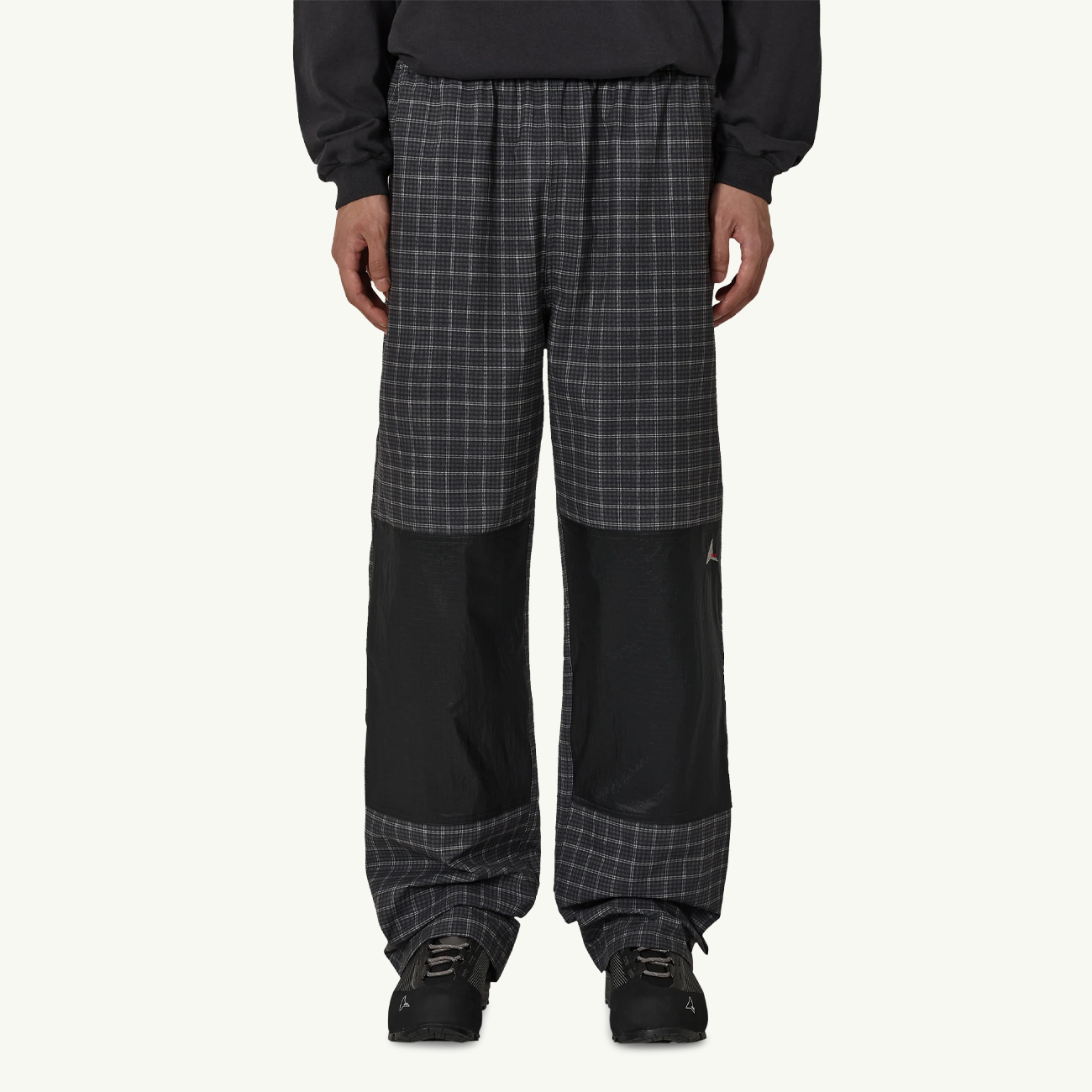 Aair Floweave Printed Check Pants - Anthracite