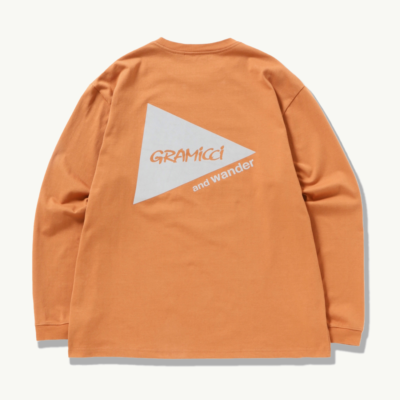 Gramicci x And Wander Backprint LS Tee - Orange