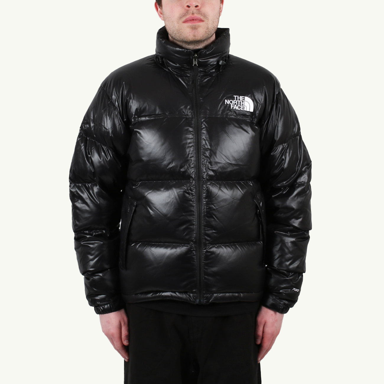 96 Retro Nuptse Jacket Black Shine