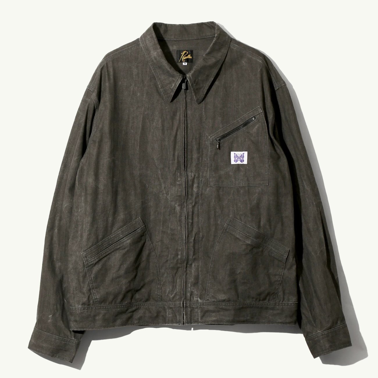 Zipped Work Jacket - Black