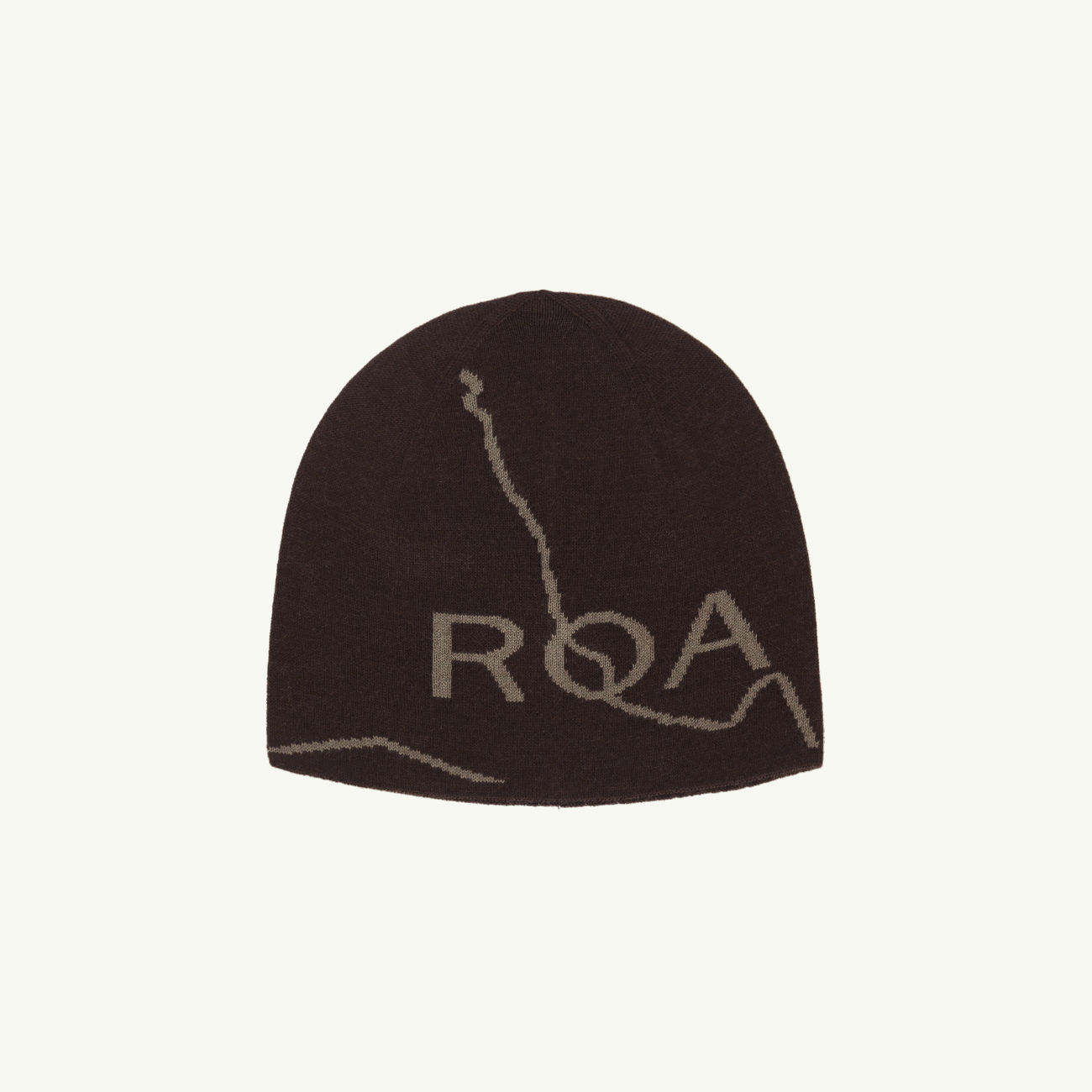 Logo Wool Beanie - Brown