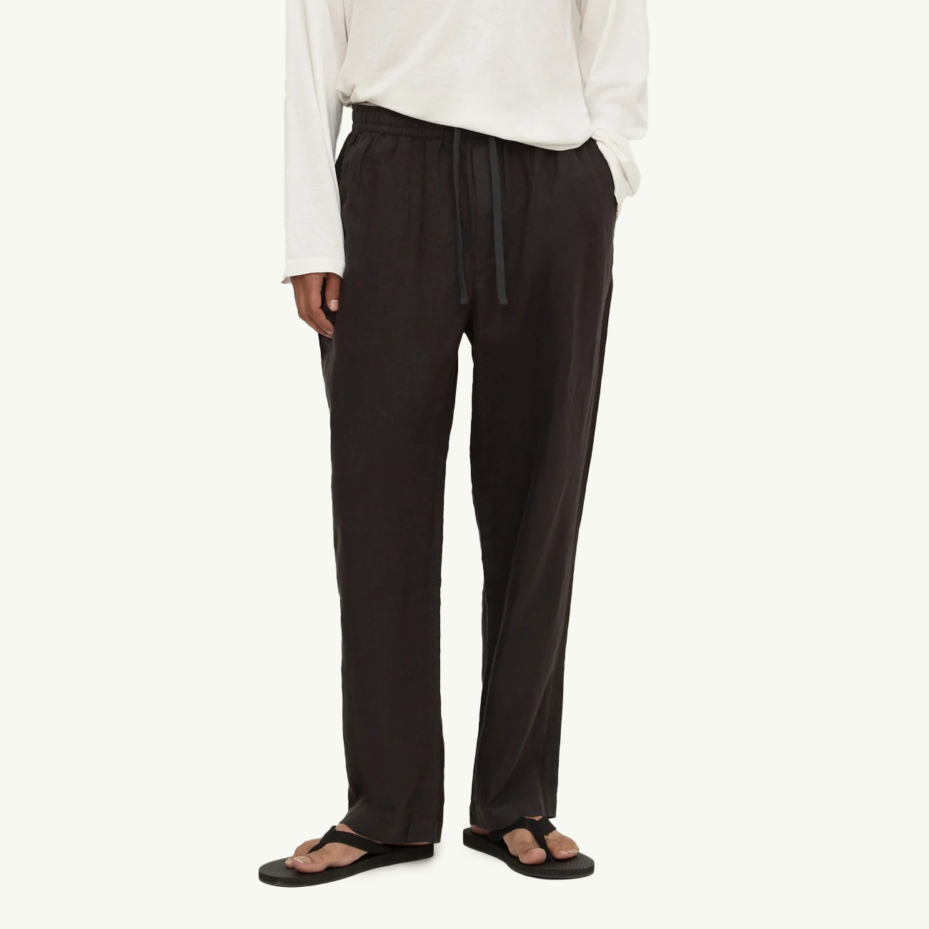 Finley Linen Pant - Black