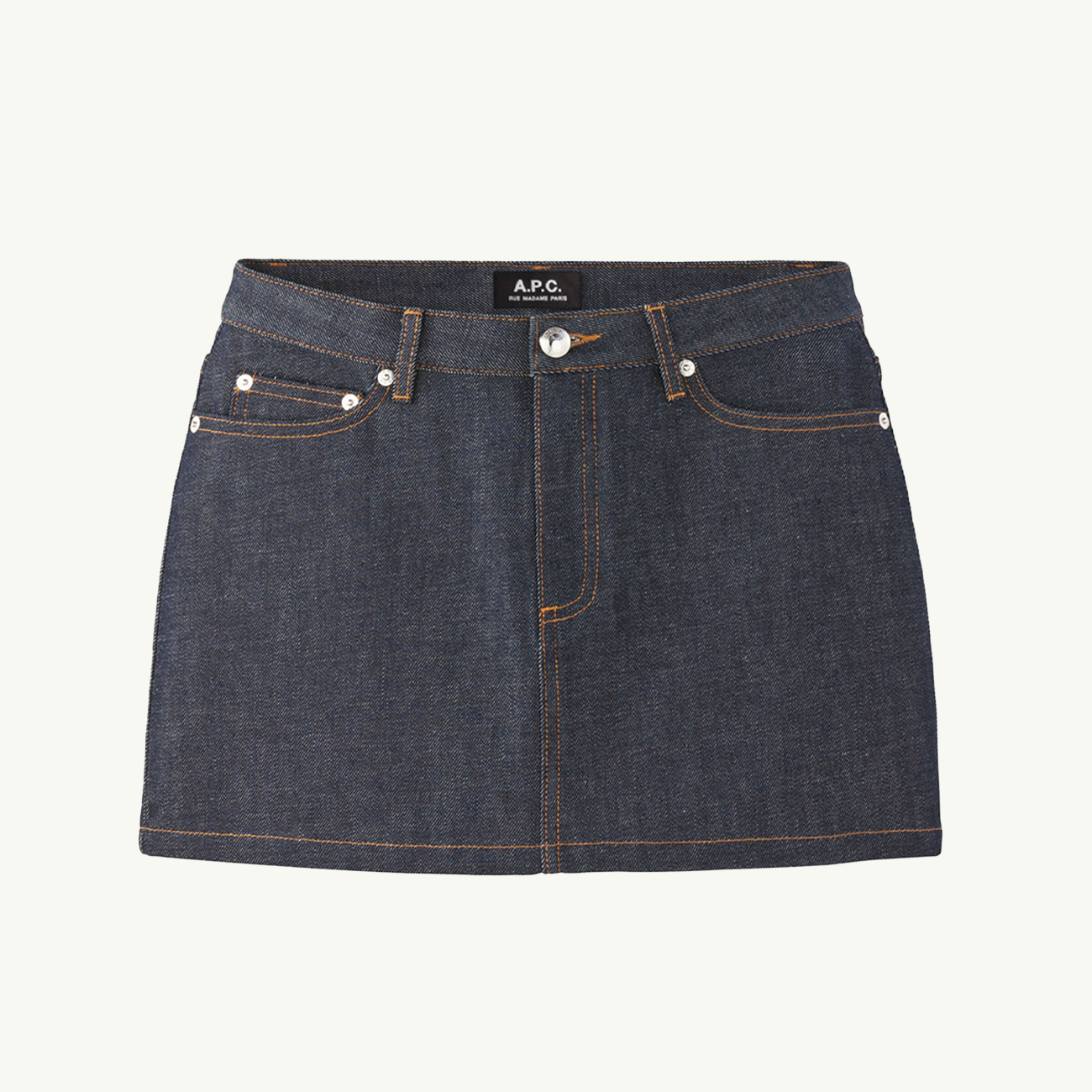 Women's Denim Mini Skirt - Indigo