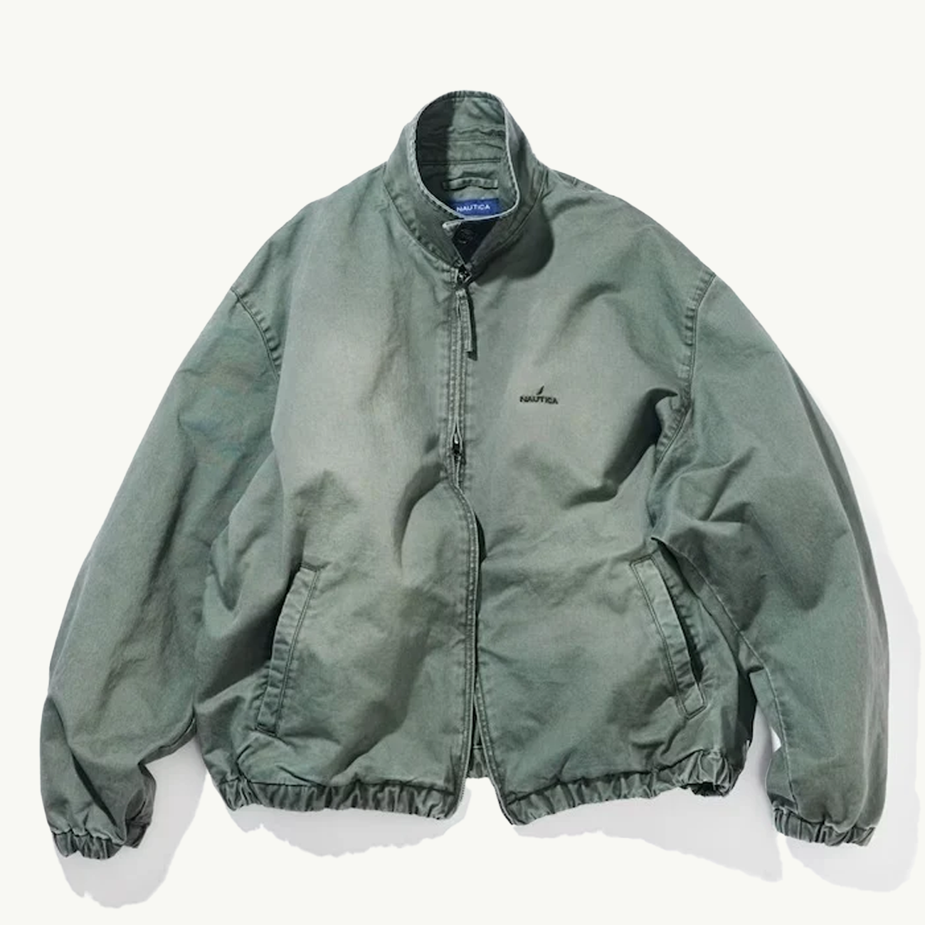 Chino Zip Twill Jacket - Olive
