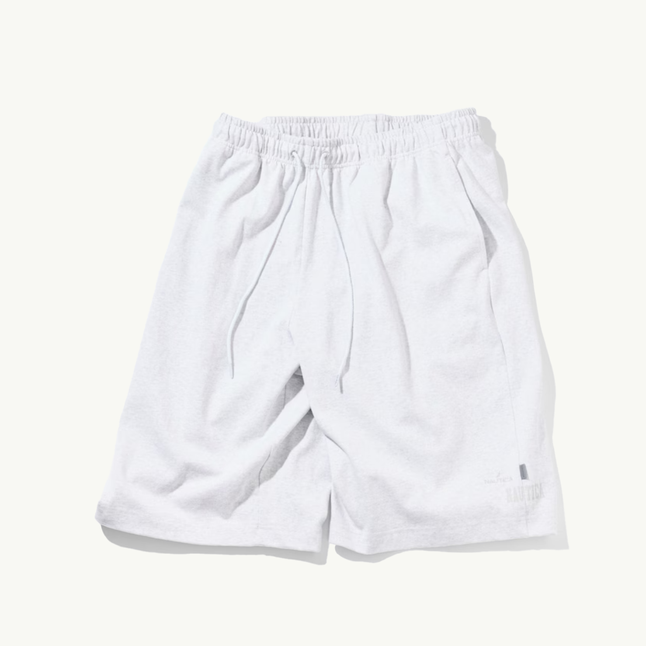 Hidden Nautica Logo Shorts - Light Grey
