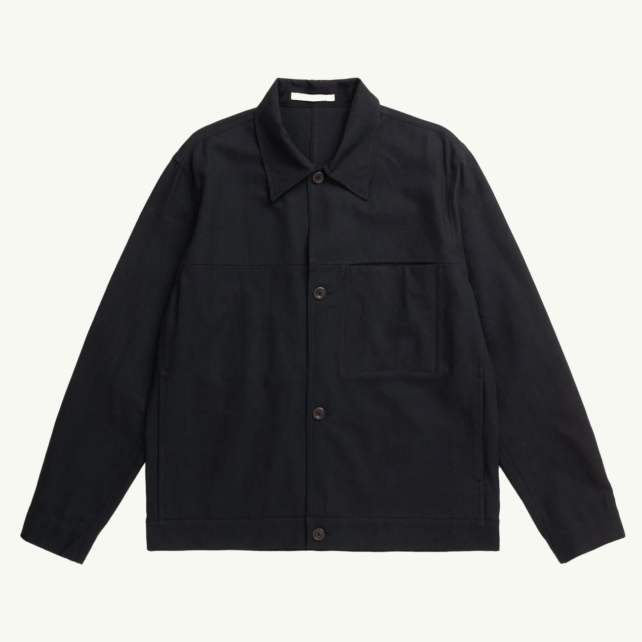 Arresskov Compact Cotton Overshirt - Dark Navy