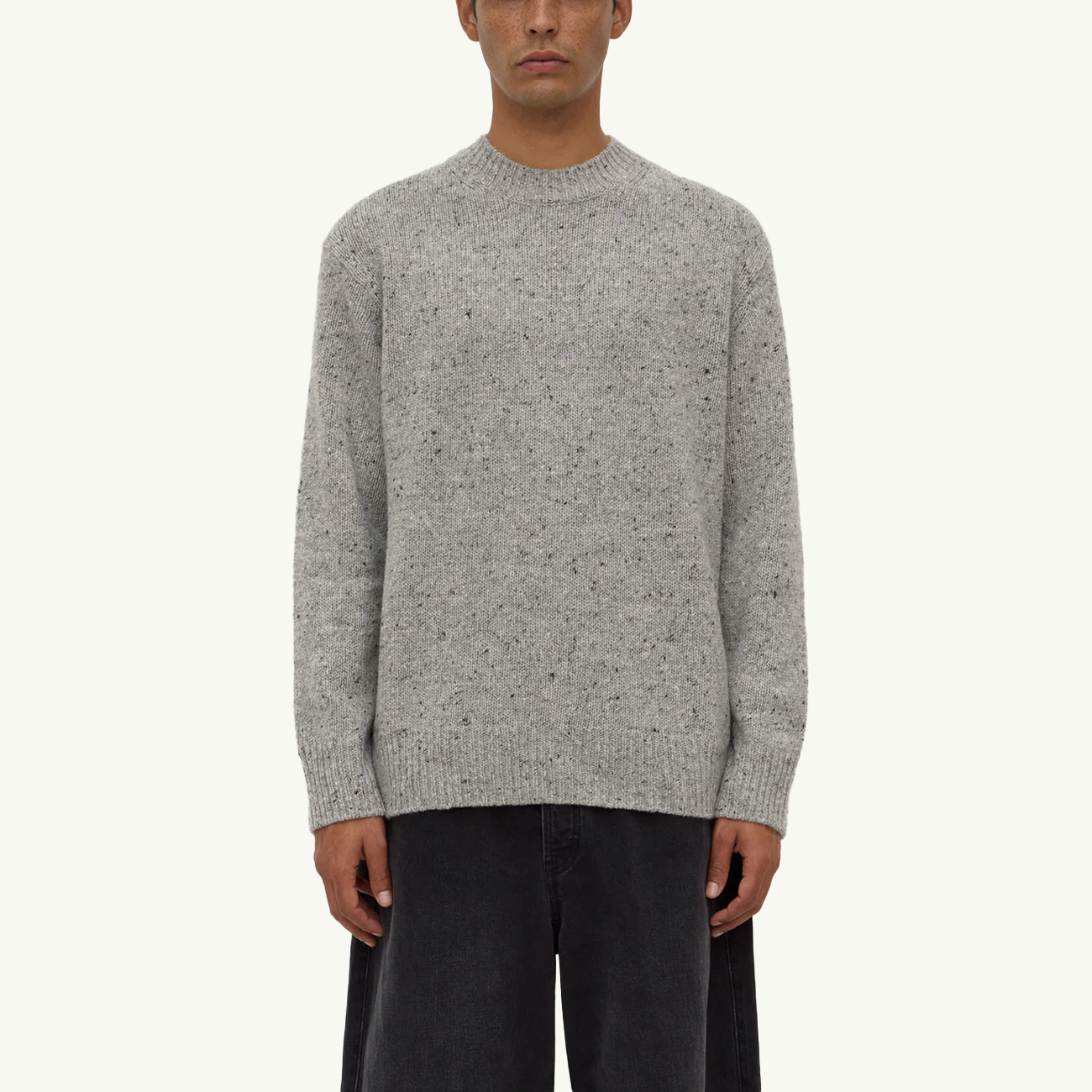 Lief Wool Blend Knit - Grey Marle