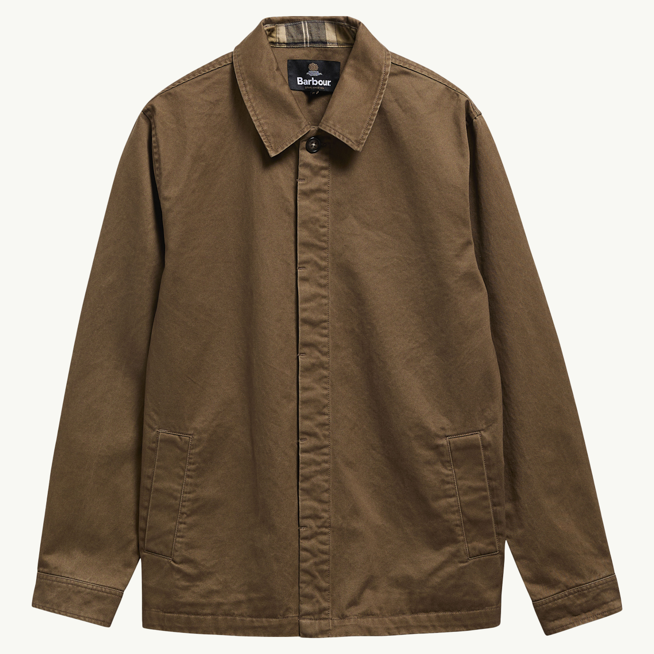 Yorklane Twill Overshirt - Dark Sand