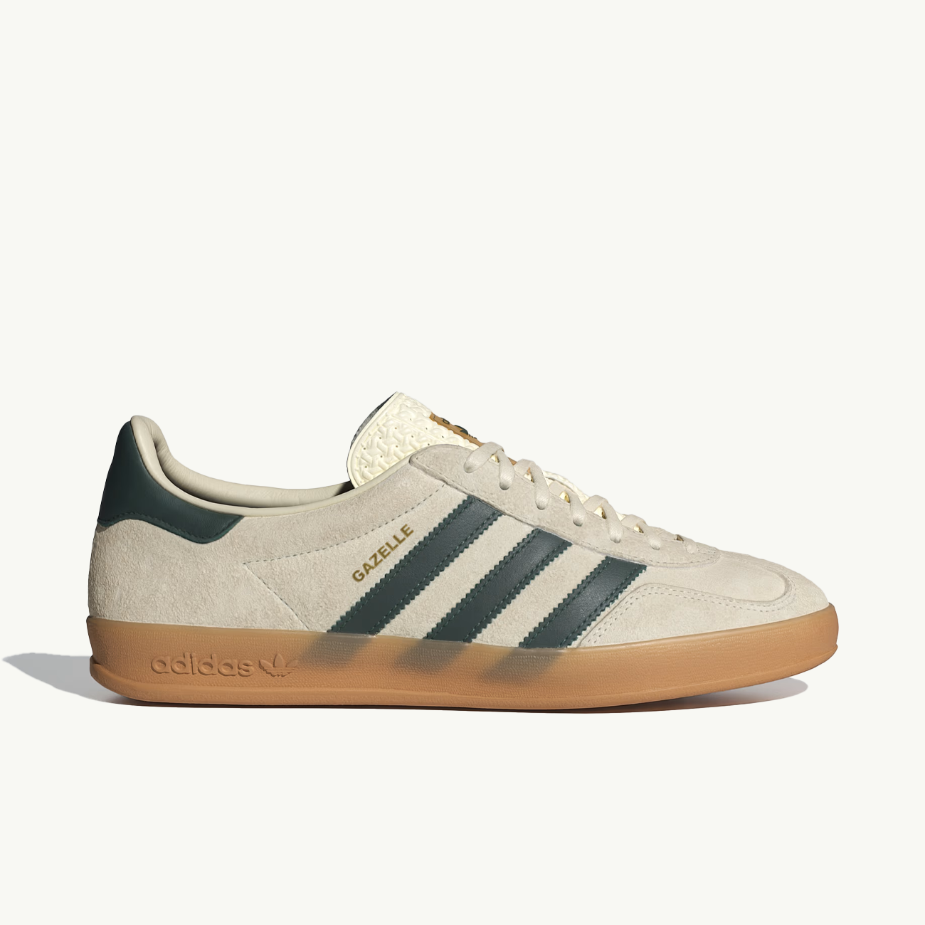 Gazelle Indoor - Cream White/Collegiate Green/Gum